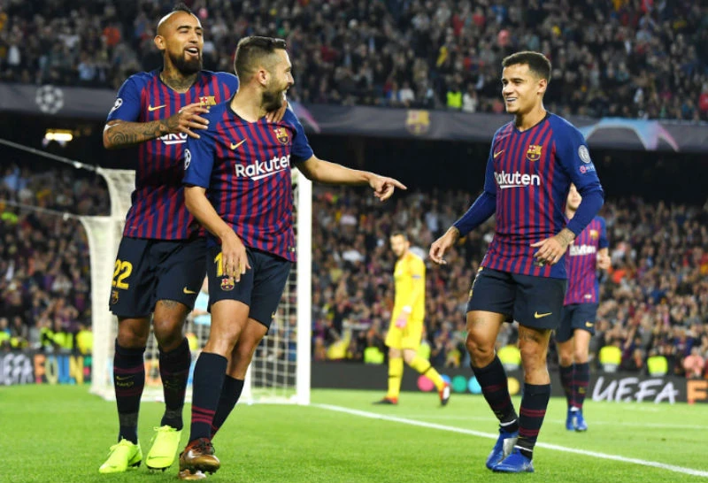 Barcelona vẫn biết cách chiến thắng dù thiếu Lionel Messi. Ảnh: Getty Images 