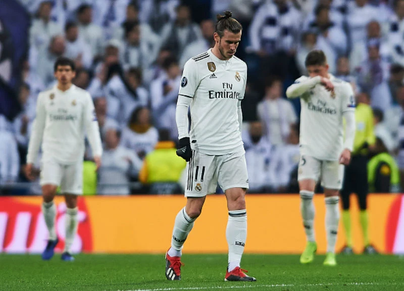 Gareth Bale vào sân ngay đầu hiệp 2 cũng không thế cứu Real tránh khỏi thảm kịch. Ảnh: Getty Images 