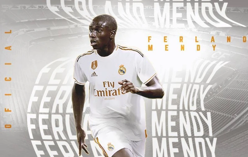 Ferland Mendy trở thành tân binh thứ 5 của Real Madrid trong mùa hè này. Ảnh: AS