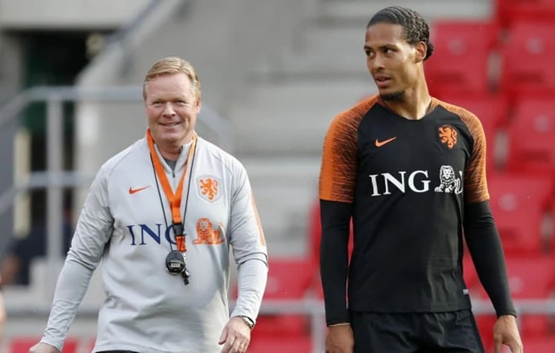 HLV Ronald Koeman (trái) đang rất thành công cùng tuyển Hà Lan. Ảnh: Getty Images 