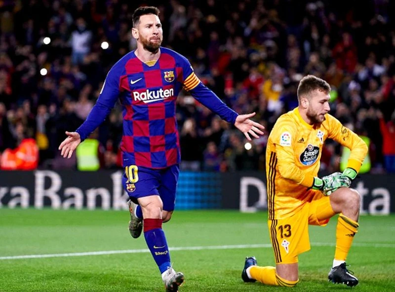 Lionel Messi tiếp tục chinh phục mọi cột mốc ghi bàn. Ảnh: Getty Images