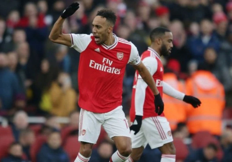 Pierre-Emerick Aubameyang đã công khai cam kết tương lại cùng Arsenal. Ảnh: Getty Images 