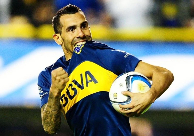 Carlos Tevez trong thời điểm cuối sự nghiệp cùng Boca Juniors. Ảnh: Getty Images 