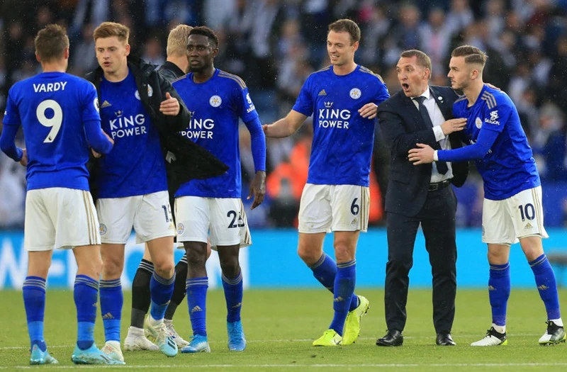 Leicester đang trở nên thú vị dưới quyền HLV Brendan Rodgers. Ảnh: Getty Images