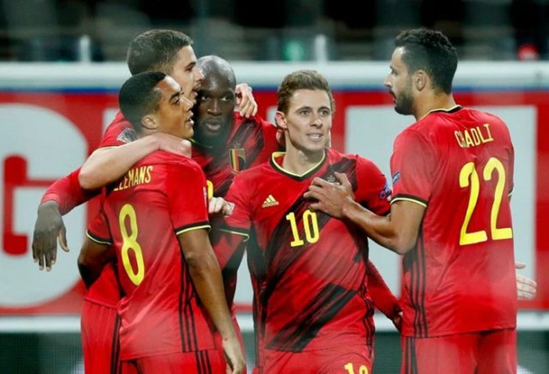Romelu Lukaku tỏa sáng và tuyển Bỉ tiếp tục tỏ rõ sức mạnh. Ảnh: Getty Images 