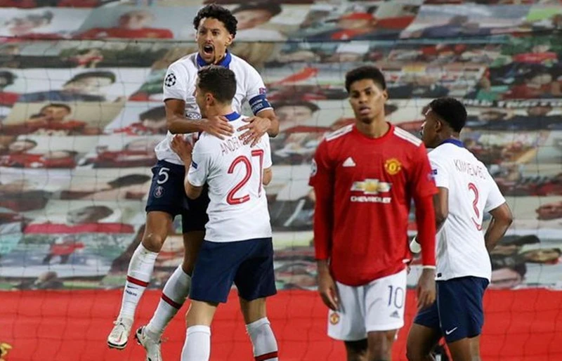 Man.United thua Paris SG và rơi vào hoàn cảnh khó khăn trước lượt trận cuối. Ảnh: Getty Images