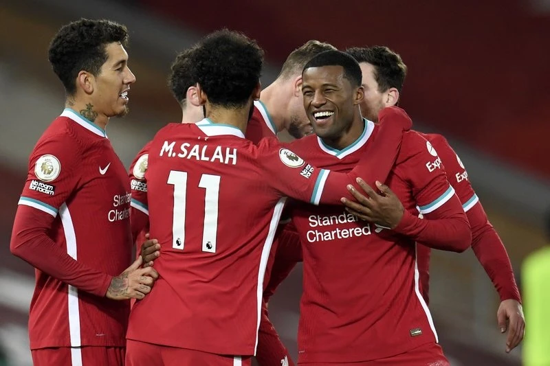 Liverpool ghi trận thắng lớn nhất mùa giải và không thủng lưới. Ảnh: Getty Images 
