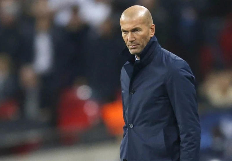 HLV Zinedine Zidane không chắc chắn tương lai. Ảnh: Getty Images 