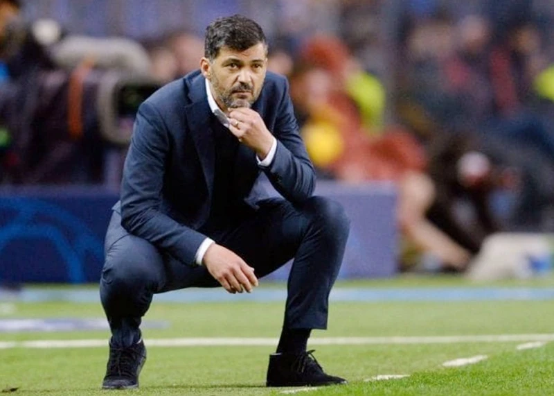 HLV Sergio Conceicao lo ngại Porto sẽ gặp khó trước một Chelsea đã cảnh giác. Ảnh: Getty Images 