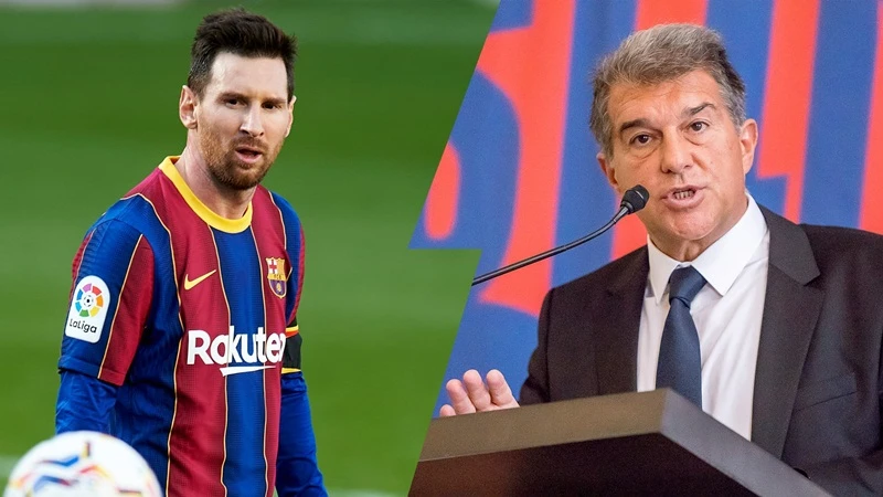 Ngay chính Chủ tịch Joan Laporta cũng chưa thể đảm bảo tương lai của Lionel Messi. 