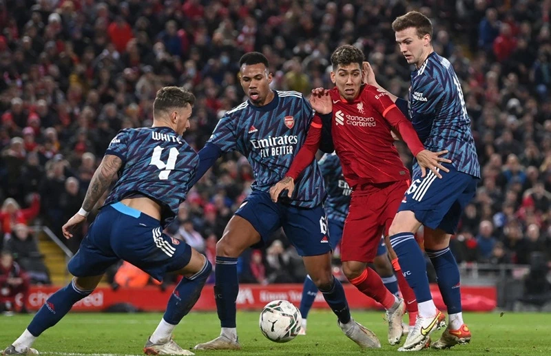 Arsenal đã thành công thủ hòa Liverpool 0-0 tại Anfield. Ảnh: Getty Images