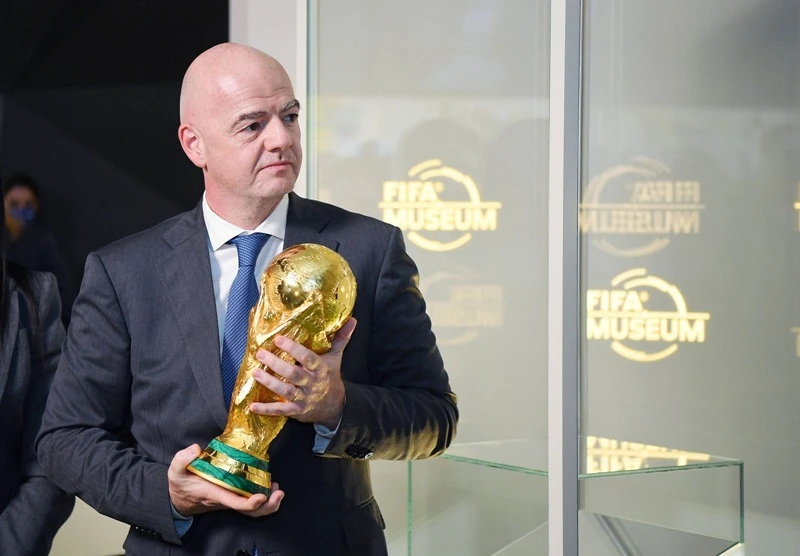 Chủ tịch FIFA, Gianni Infantino chuẩn bị chủ trì lễ khai mạc kỳ World Cup thứ 2. 