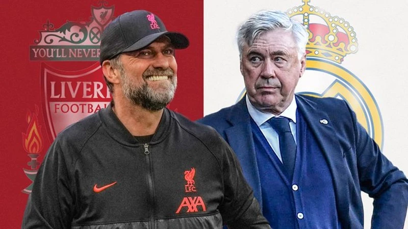 Jurgen Klopp và Carlo Ancelotti sẽ bước vào màn đấu trí cân não.