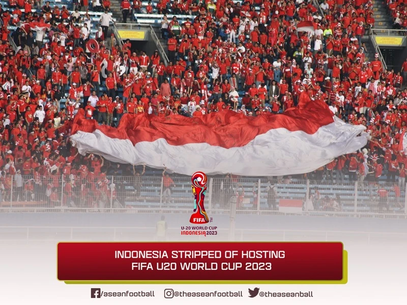 Indonesia bị FIFA rút quyền đăng cai U20 World Cup dù sự kiện này chỉ còn 2 tháng nữa là khởi tranh.