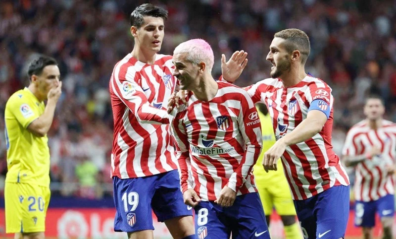 Atletico Madrid tiếp tục phong độ chiến thắng bằng cách đánh bại Cadiz 5-1.