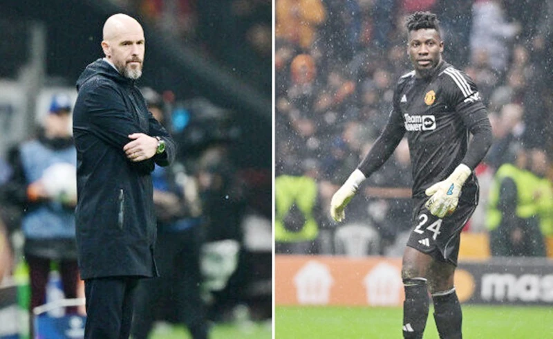 HLV Erik ten Hag từ chối đổ lỗi cho Andre Onana bất chấp hai sai lầm của thủ môn người Cameroon.