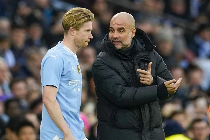 HLV Pep Guardiola cho biết ông rất vui mừng khi đội trưởng Kevin De Bruyne đã trở lại.