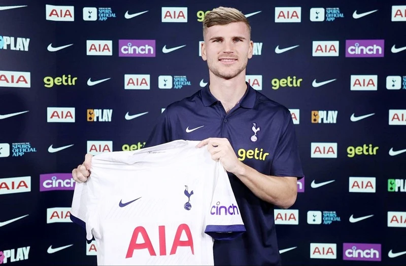 Tottenham đã ký hợp đồng với Timo Werner theo dạng cho mượn 6 tháng từ RB Leipzig.