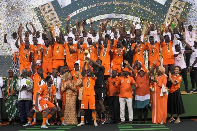 Bờ Biển Ngà vô địch Cúp bóng đá châu Phi 2023 sau chiến thắng 2-1 trước Nigeria.