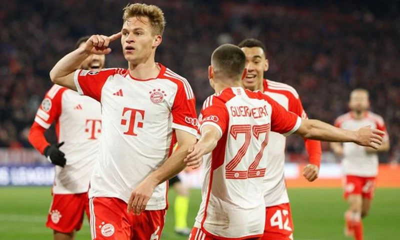 Joshua Kimmich giúp Bayern Munich thắng 1-0 trước Arsenal ở lượt về tứ kết Champions League.