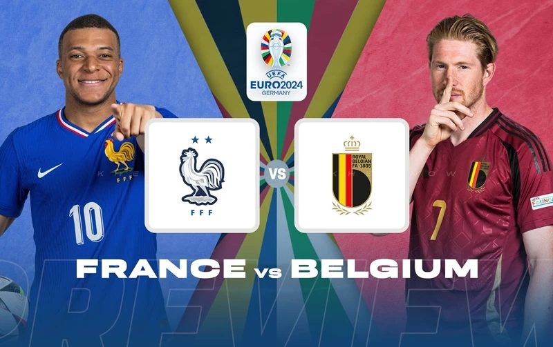 Tuyển Pháp và Bỉ là 2 đội tuyển quốc gia châu Âu đứng đầu trên bảng xếp hạng FIFA.