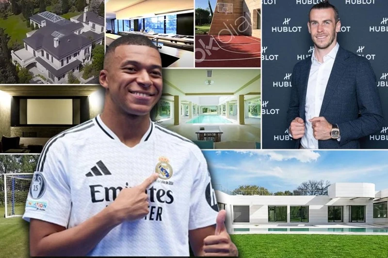 Kylian Mbappe vung tiền vào biệt thự trị giá hơn 10,5 triệu EUR thuộc sở hữu của Gareth Bale