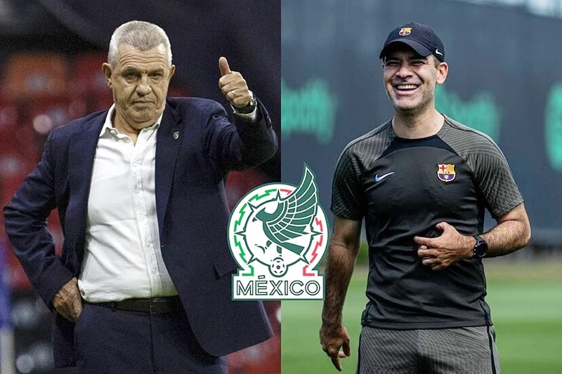 Javier Aguirre (trái) và Rafael Marquez được kỳ vọng giúp tuyển Mexico thành công trong 6 năm tới.