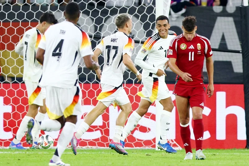 Jamal Musiala ghi một bàn và kiến tạo 3 bàn giúp tuyển Đức đè bẹp đội khách Hungary 5-0