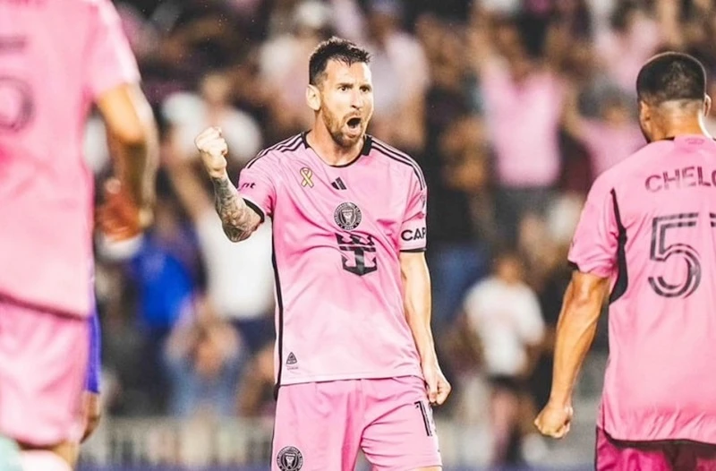 Lionel Messi đã ghi hat trick đầu tiên trong màu áo Inter Miami.