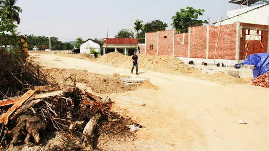 Khu vực mà gia đình ông Nguyễn Ngọc Phước đã được giải phóng mặt bằng nhưng đến nay không được bố trí tái định cư. Ảnh Nguyên Khôi