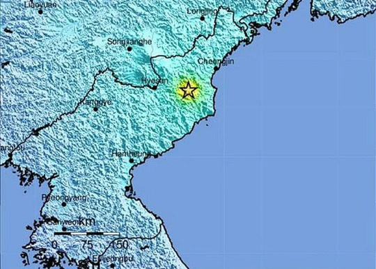 Các chuyên gia Mỹ cũng cho rằng đã xảy ra tình trạng sập đường hầm sau vụ thử hạt nhân của Triều Tiên do cơn địa chấn. Ảnh: EPA