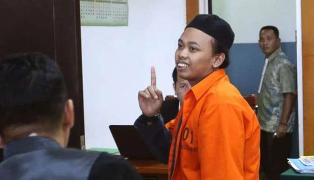 Muhammad Nur Solikin sau khi nghe tòa tuyên án ngày 20-9-2017. Ảnh: AP