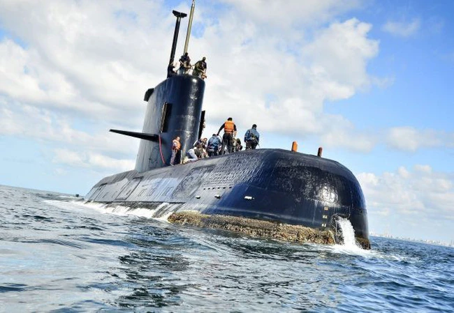 Tàu ngầm Argentina ARA San Juan. Ảnh: METRO