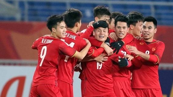  Đội tuyển U.23 Việt Nam đang rất tự tin sau chiến thắng trước ứng cử viên vô địch là U23 Iraq trong trận tứ kết