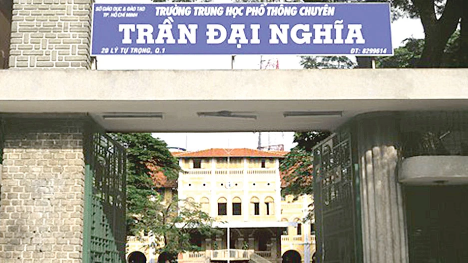 Trường THPT chuyên Trần Đại Nghĩa - ngôi trường mơ ước của nhiều phụ huynh và học sinh Ảnh: www.trandainghia.edu.vn