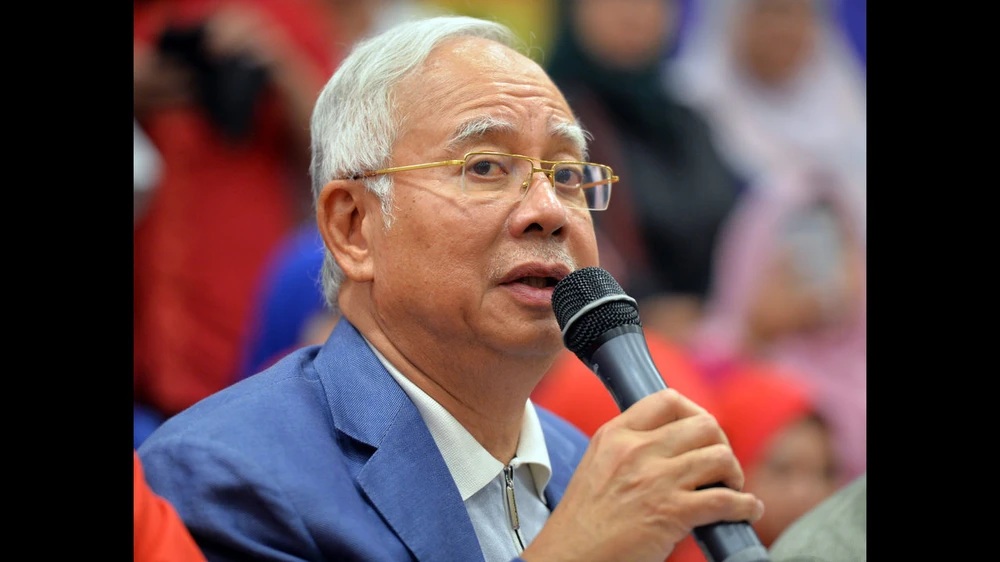 Cựu Thủ tướng Malaysia Najib Razak. AP