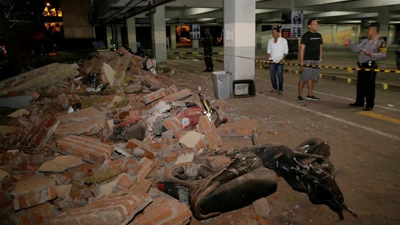 Trận động đất ngày 5-8 trên đảo du lịch Lombok khiến ít nhất 82 người thiệt mạng. Ảnh: AP