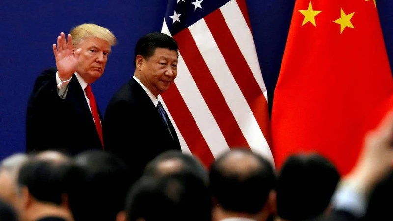 Tổng thống Mỹ Donald Trump và Chủ tịch Trung Quốc Tập Cận Bình. Ảnh: REUTERS