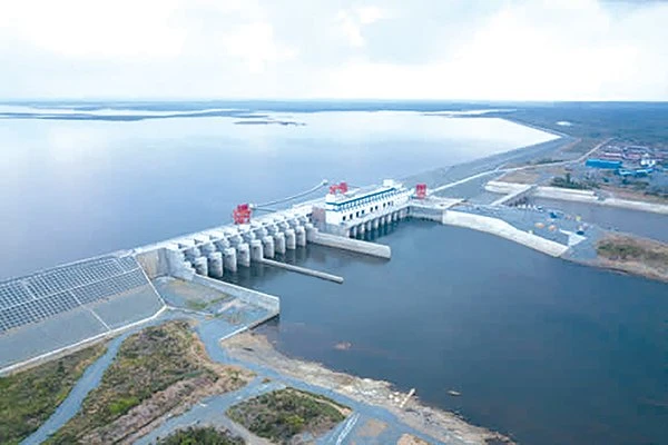 Đập thủy điện Sesan 2 của Campuchia. Ảnh: Nikkei Asia Review