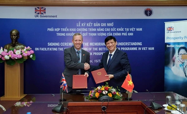 Bộ Y tế Việt Nam và Bộ Ngoại giao Anh ký kết Chương trình Nâng cao Sức khỏe. Nguồn: VOH