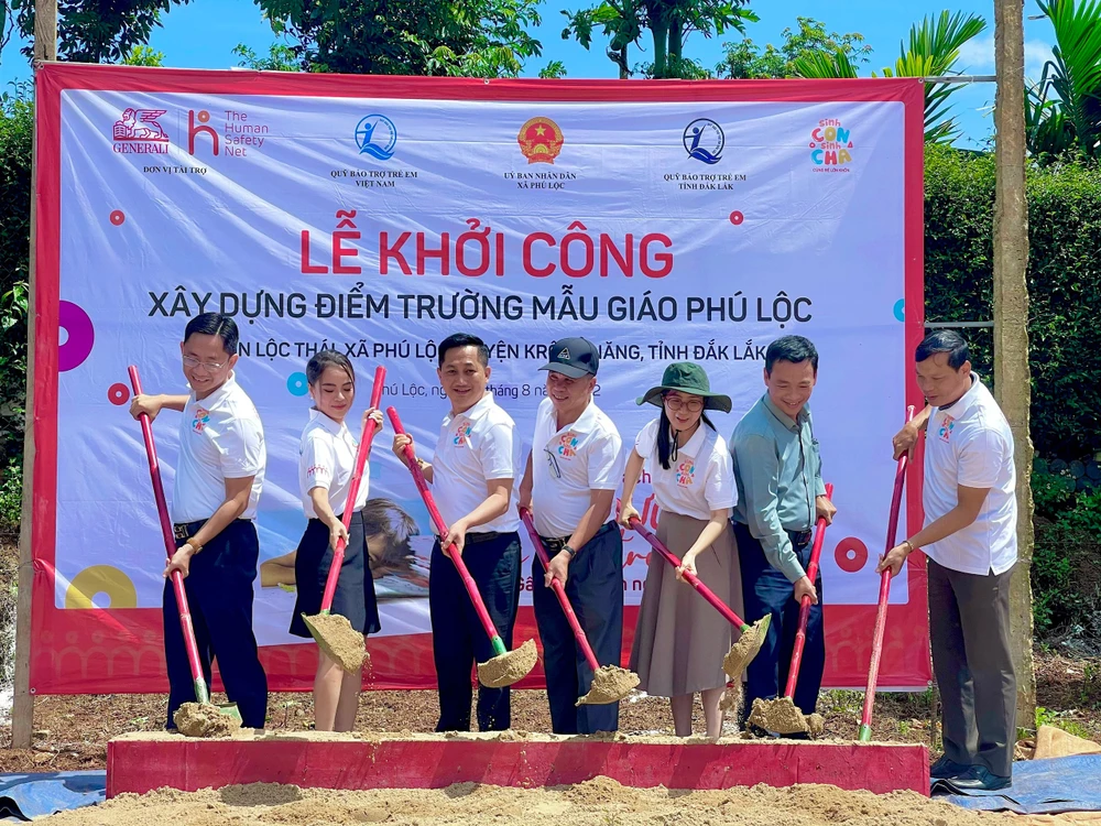 Generali Việt Nam và Quỹ BTTEVN khánh thành trường mẫu giáo tại Krông Năng - Đắk Lắk