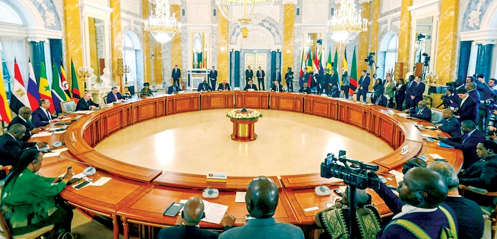 Cuộc họp giữa Tổng thống Putin và nhóm các đại diện cấp cao châu Phi 