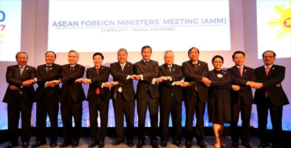Các Bộ trưởng Ngoại giao ASEAN. Nguồn: AP