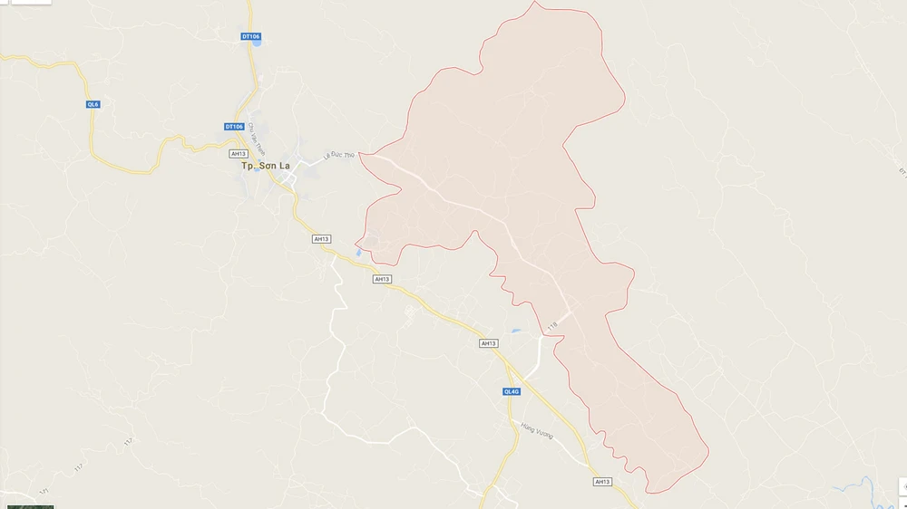  Xã Chiềng Ngần, TP Sơn La, tỉnh Sơn La - nơi xảy ra "bệnh lạ". Ảnh: Google Maps