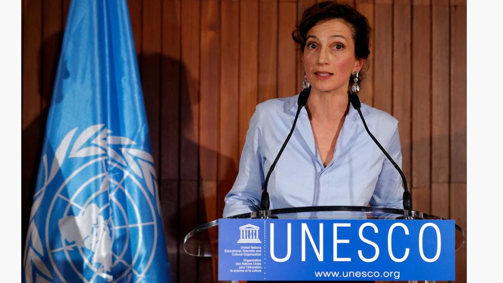  Bà Audrey Azoulay được bầu làm Tổng Giám đốc UNESCO. Ảnh: Reuters