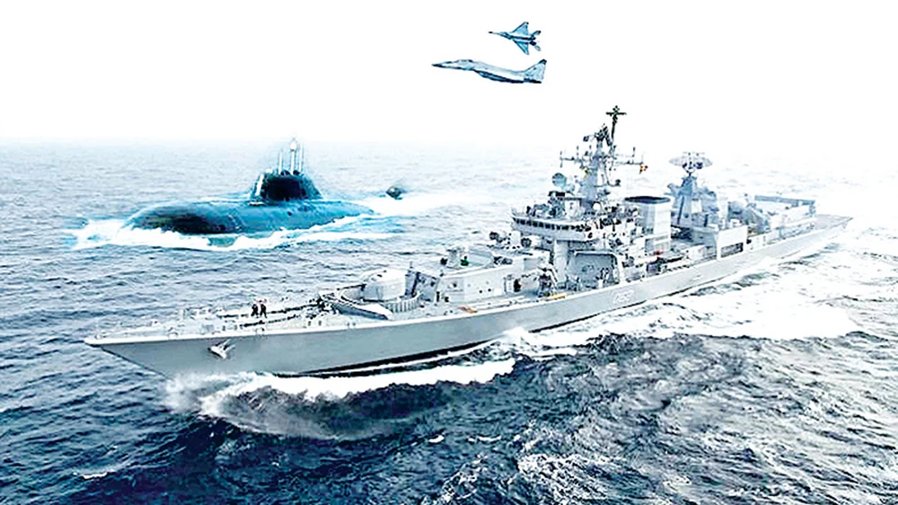 Cuộc tập trận hải quân Malabar gồm Mỹ - Nhật Bản - Ấn Độ vào tháng 7-2017