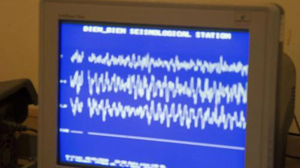 Biên độ giao động động đất xảy ra ngày 9-1 Ảnh: TTXVN