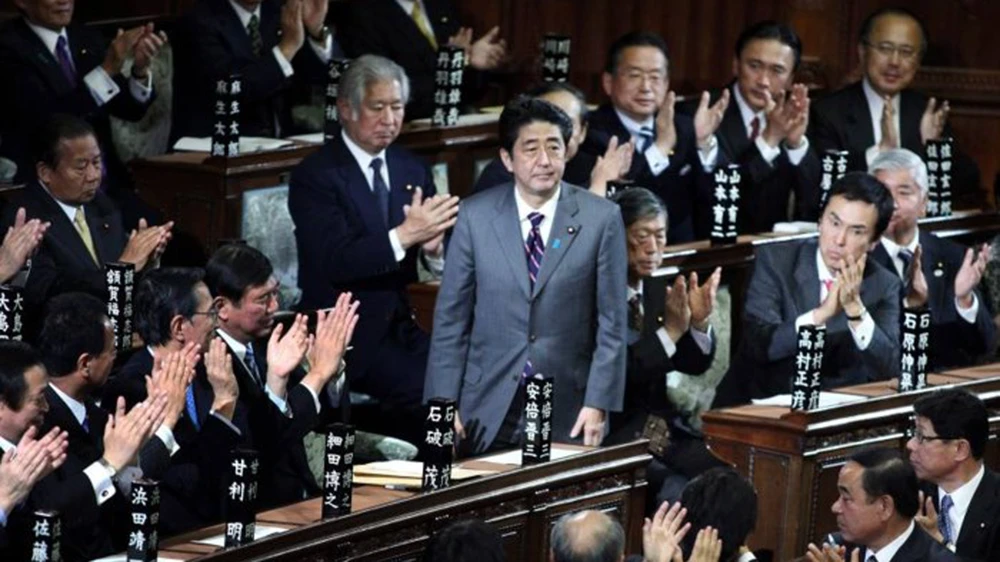 Thủ tướng Shinzo Abe tại Quốc hội Nhật Bản