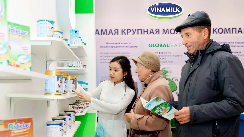 Sản phẩm sữa Việt đã có mặt tại thị trường Nga