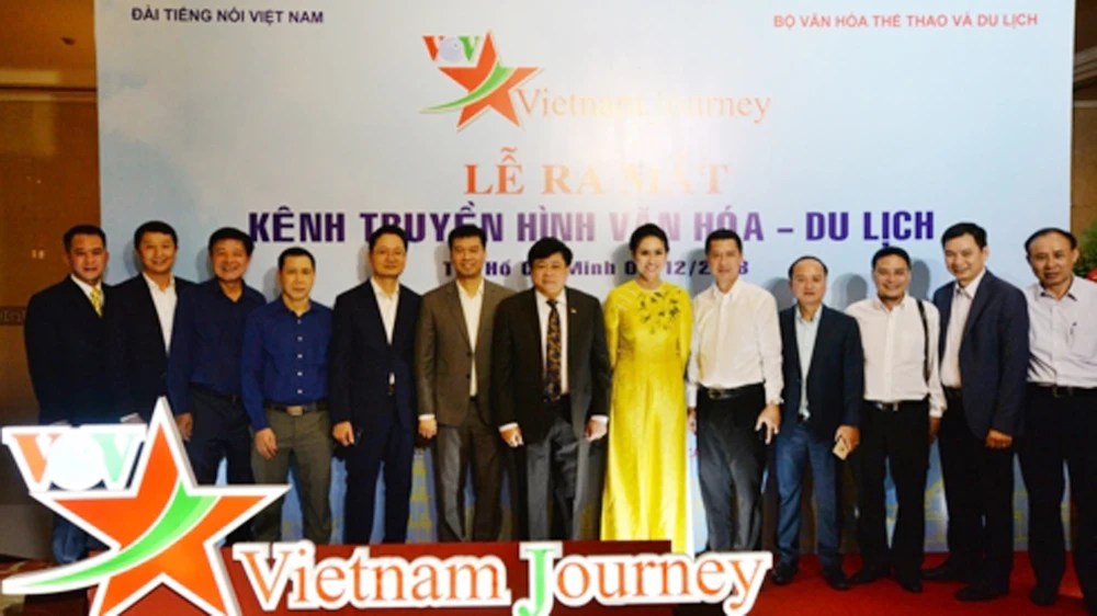 Đài Tiếng nói Việt Nam phối hợp với Bộ Văn hoá, Thể thao và Du lịch tổ chức Lễ ra mắt Kênh truyền hình Văn hoá-Du lịch (Vietnam Journey). Ảnh: VOV